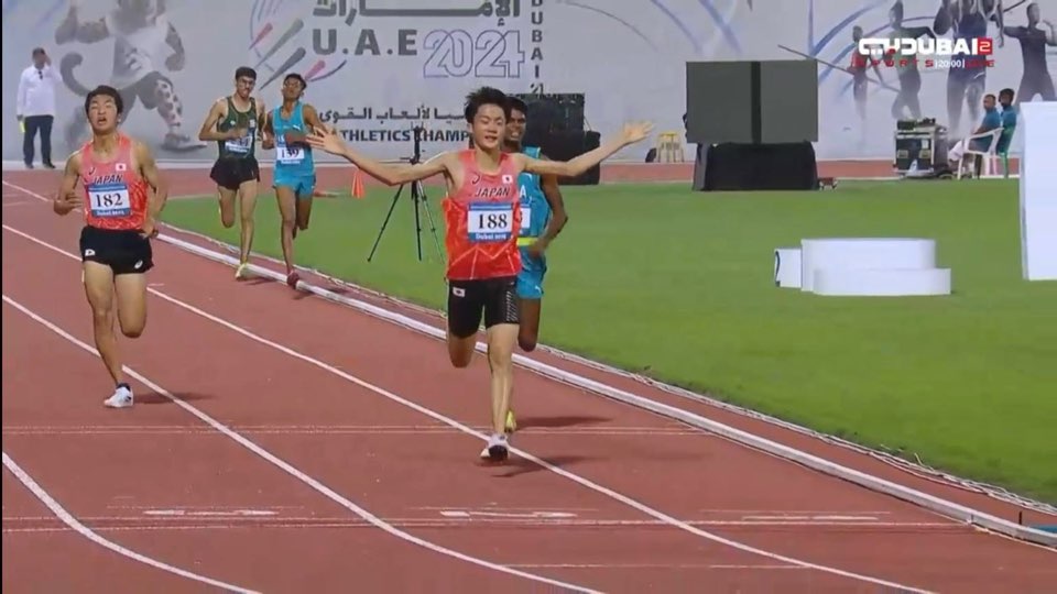 U20アジア陸上(ドバイ)折田壮太選手が金！飯田翔大選手が銅メダル！